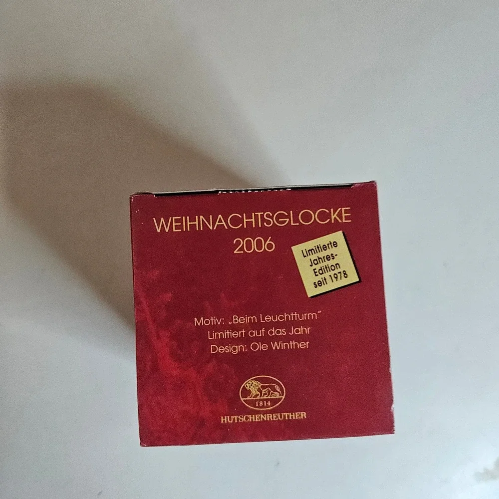 Hutschenreuther 2006 Christmas Bell Ole Winther Beim Leuchtturm Porcelain Boxed